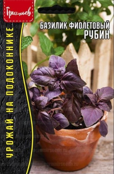 Базилик_Рубин (фиолетовый) б/ф_0,5_г._Григорьев