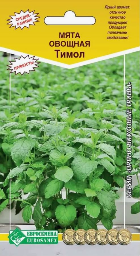 Мята_Тимол (Пряно-вкусовые травы)_0,04_г._ЕВРОСЕМЕНА