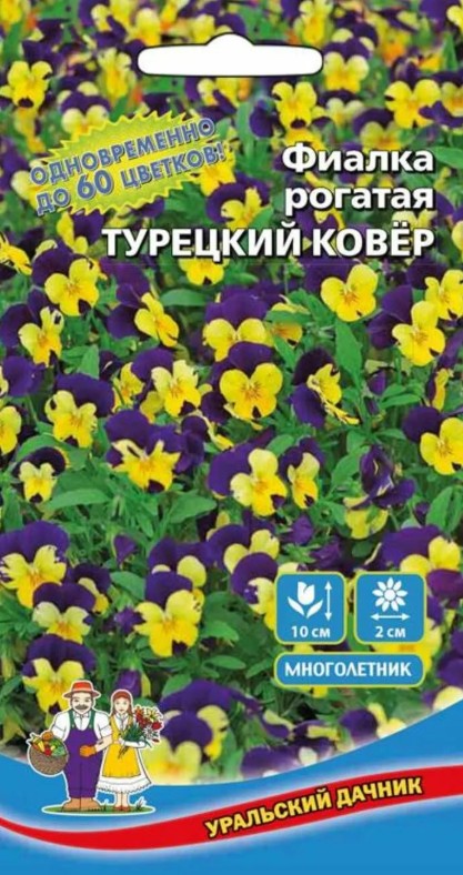 Фиалка_Турецкий ковёр (рогатая)_0,1_г._Уральский Дачник