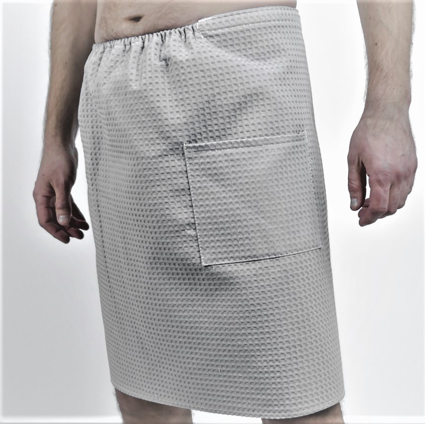 Килт купальный вафельный (однотонный)