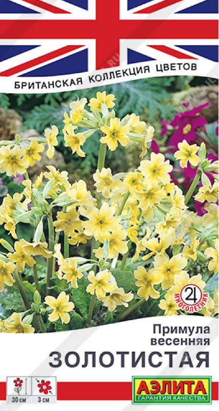 Примула_Золотистая (весенняя) (Британская Коллекция)_0,04_г._Аэлита