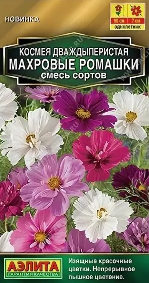 Космея_Махровые Ромашки см (Золотая серия)_0,04_г._Аэлита