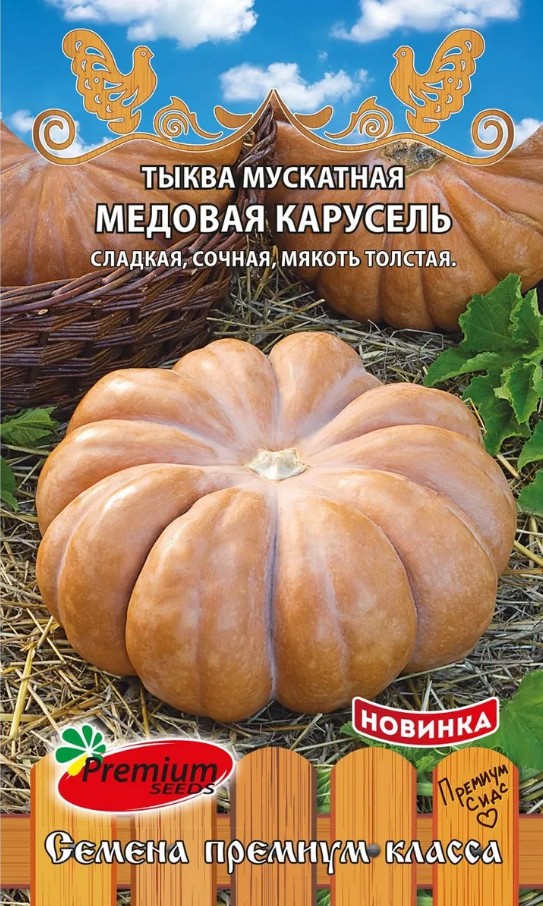 Тыква_Медовая Карусель (мускатная)_5_шт._Премиум Сидс