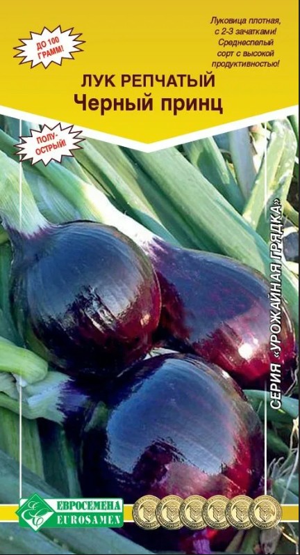 Лук_Черный Принц репка (Урожайная Грядка)_0,3_г._ЕВРОСЕМЕНА