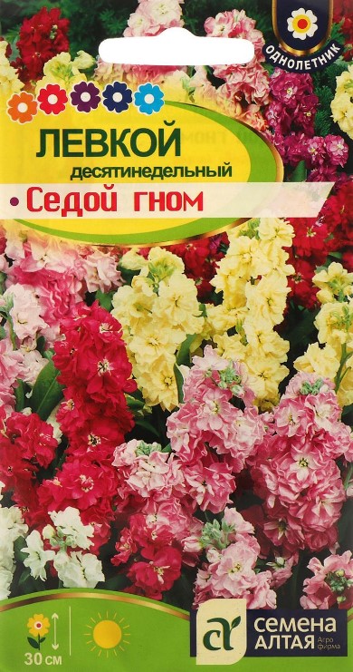 Левкой (маттиола)_Десятинедельный гном см_0,1_г._Семена Алтая