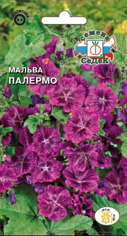 Шток-роза (мальва)_Палермо (сиренево-лиловая)_0,1_г._Седек