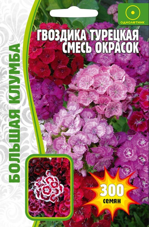 Гвоздика_Турецкая см б/ф_300_шт._Григорьев