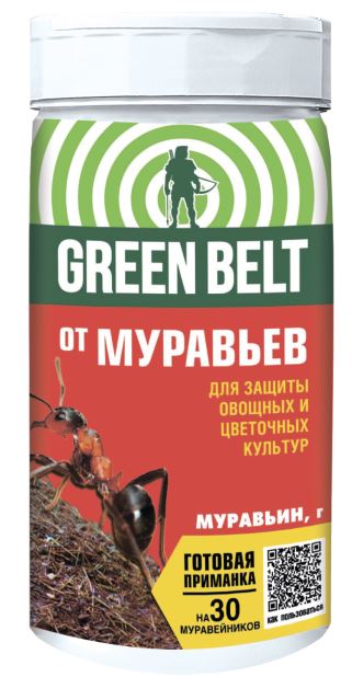 инсектицид Муравьин, Г (50г/кг диазинона) (туба пласт.300 г) GREEN BELT - 12 шт/кор /14601826020857/