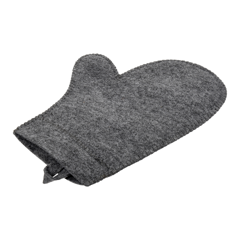 Рукавица без рисунка (серая)