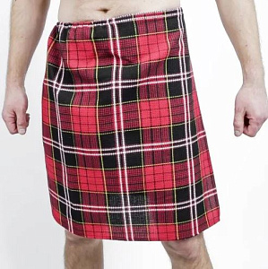 Килт купальный "Шотландка" (вафельный)