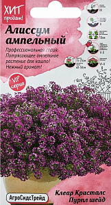 Алиссум (лобулярия)_Клеар Кристалс Пурпл Шейд_10_шт._АгроСидсТрейд