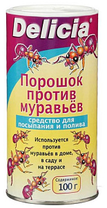 Delicia Порошок-приманка 125 г, для борьбы с муравьями, арт.0715/1558-758H