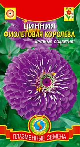 Цинния_Фиолетовая Королева_0,3_г._Плазменные семена