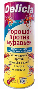 DELICIA Порошок-приманка 300г, для борьбы с муравьями, арт.1558-762H