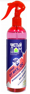 инсектицидное средство Спрей от мух, ос, Ж (фл 400 мл)  ЧИСТЫЙ ДОМ - 24 шт/кор /14601826016645/