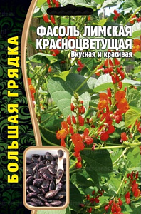 Фасоль_Лимская красноцветущая (вьющ, зерновая) б/ф_5_г._Григорьев