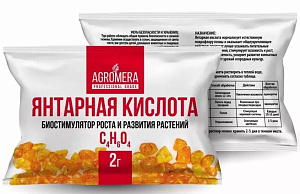 ЯНТАРНАЯ КИСЛОТА АГРОМЕРА 2г/100/стимулятор роста,от муравьев,от болезней