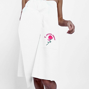 Парео купальное с рисунком (банная тематика)